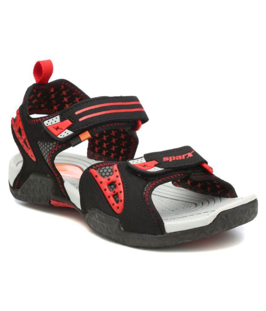 sparx sandals black price
