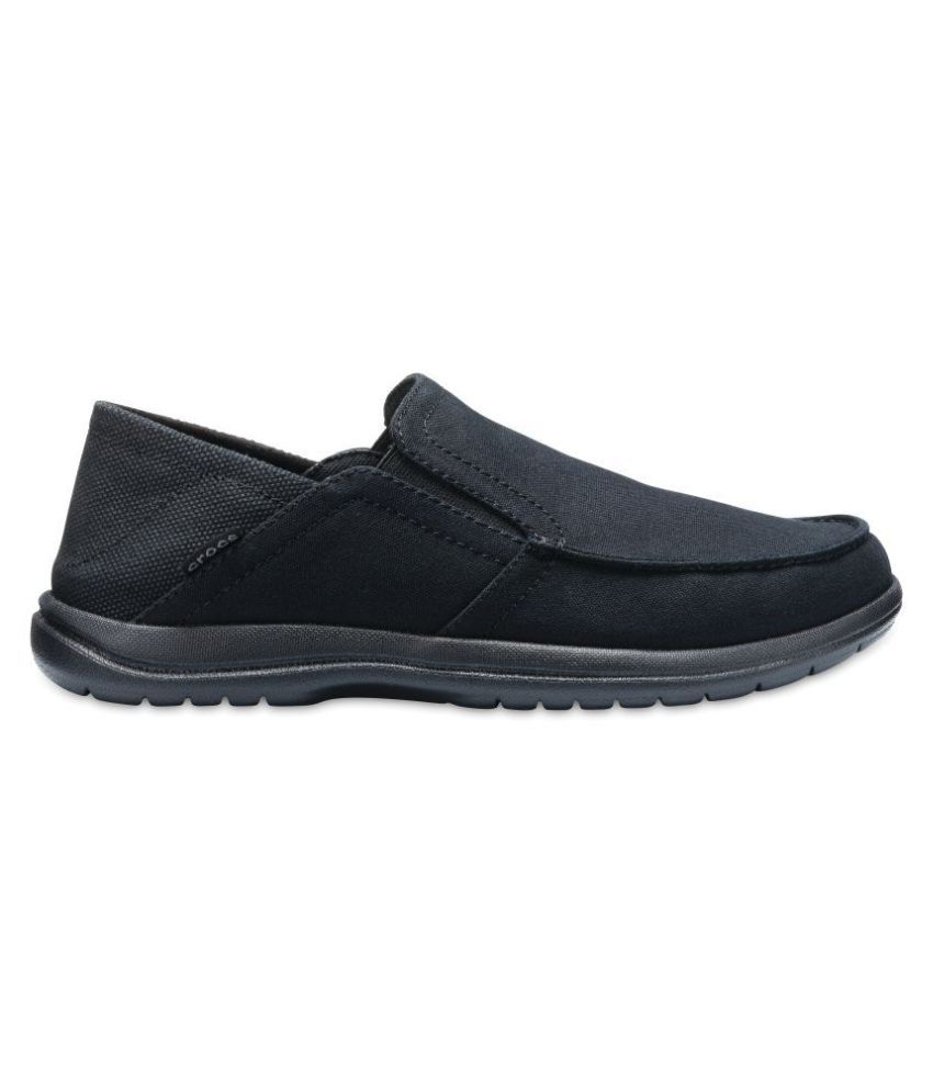 new look chunky croc loafer in black