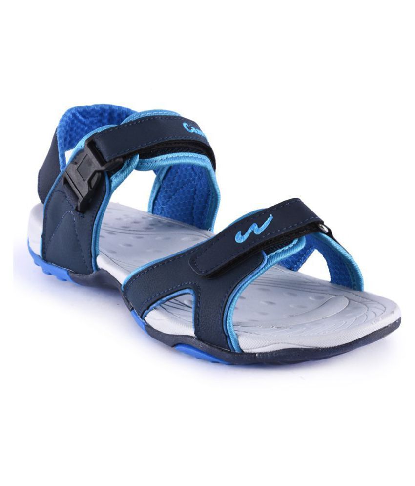     			Campus Navy Synthetic Floater Sandals