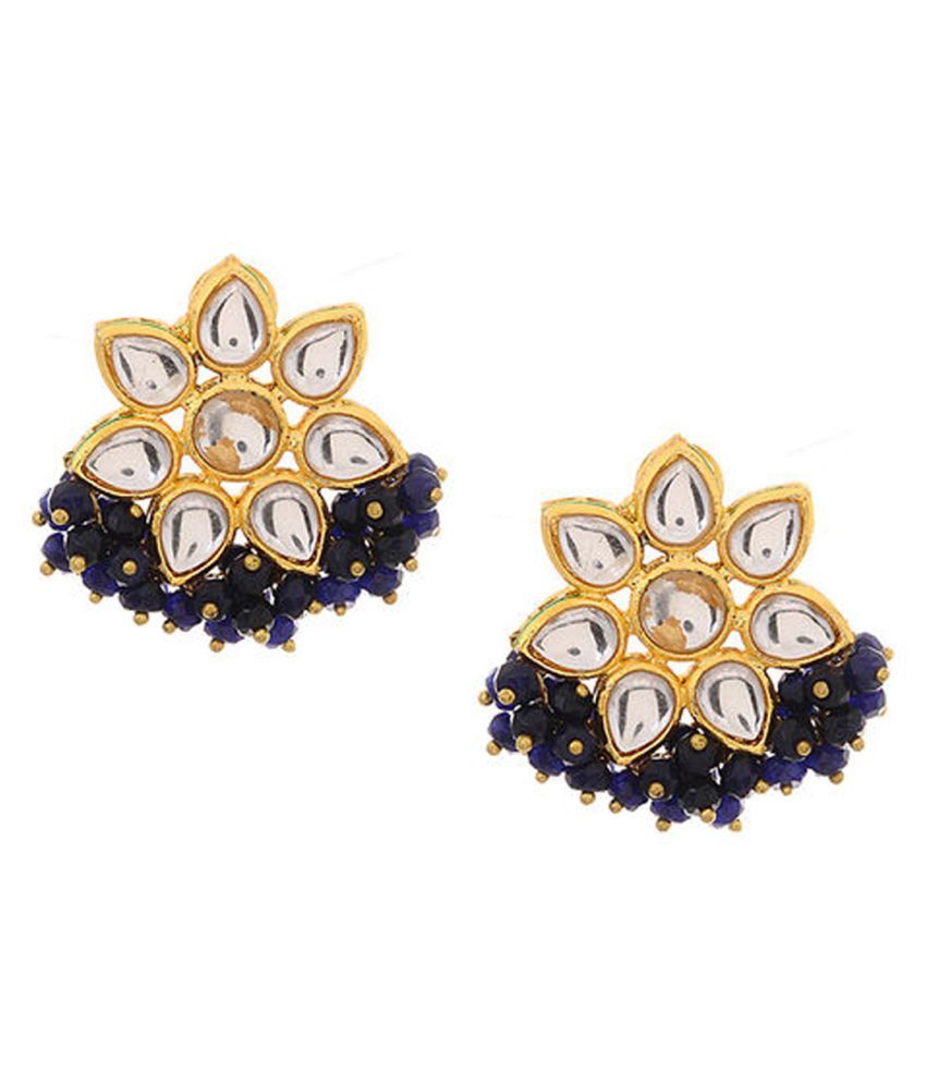 Glitterati By Alankriti Blue Gold Tone Kundan Quartz Stud Earrings Buy Glitterati By Alankriti Blue Gold Tone Kundan Quartz Stud Earrings Online At Best Prices In India On Snapdeal See more ideas about trendy earrings, gold, mang tikka. snapdeal