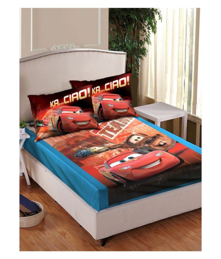 Disney Red Double Bed 100 Cotton Bedsheet 1 Pcs Buy Disney