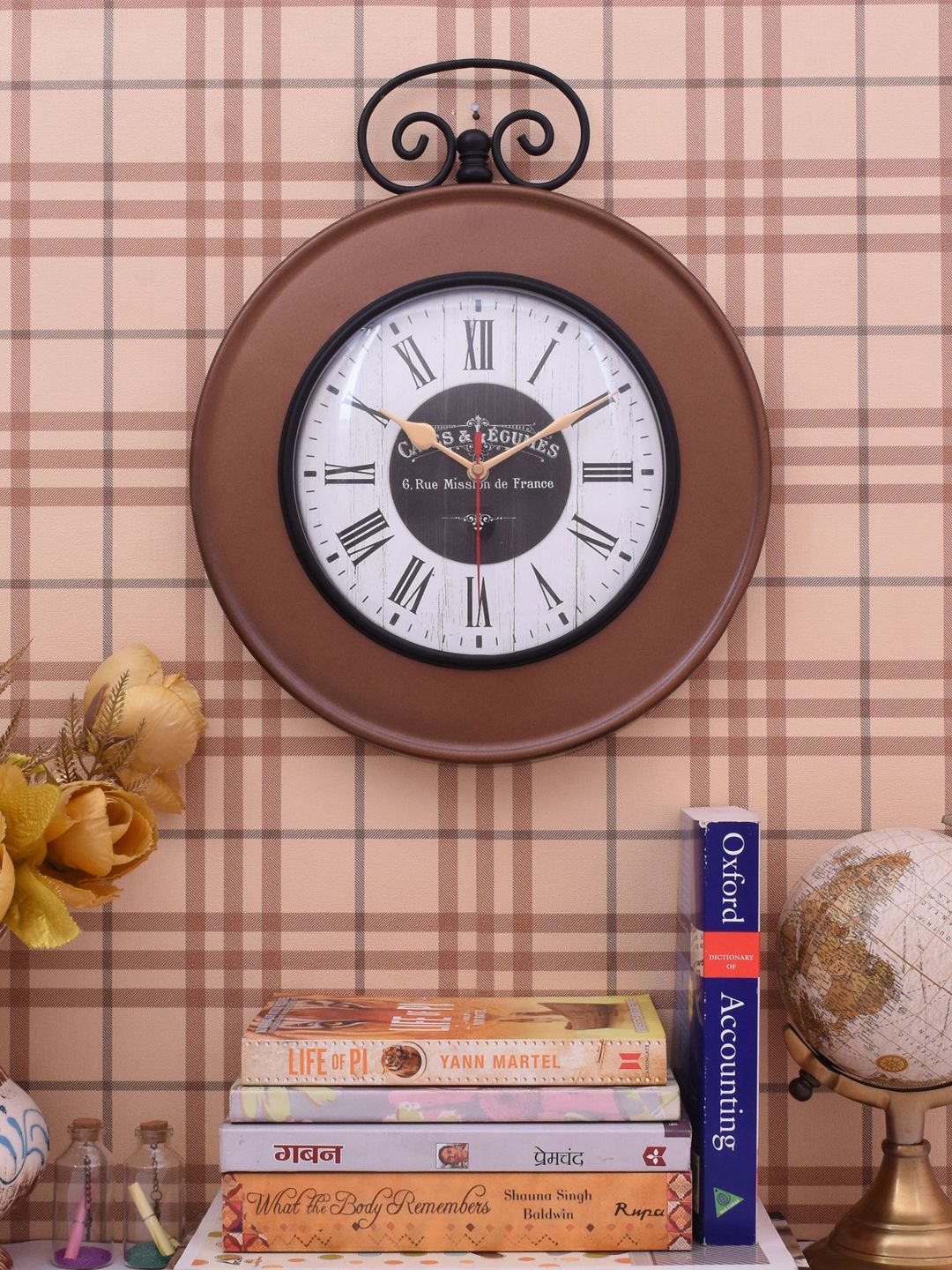 Home Sparkle Circular Analog Wall Clock For Décor/Gifting ( 5 x 38 cm