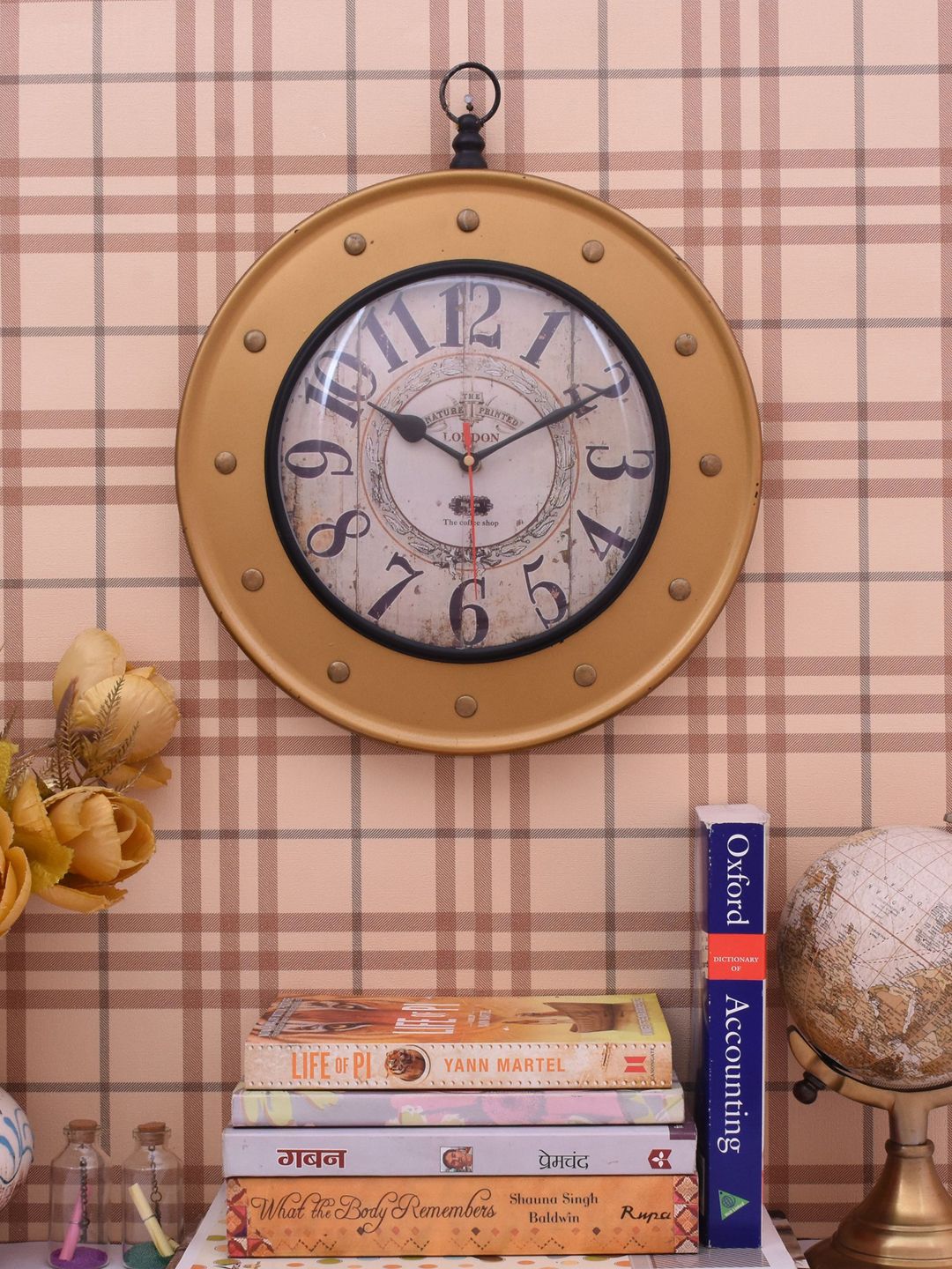 Home Sparkle Circular Analog Wall Clock For Décor/Gifting ( 5 x 35 cm