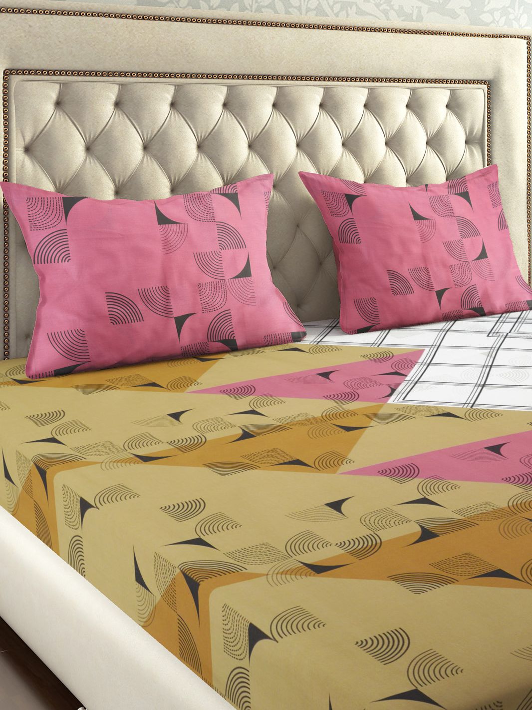 Raymond Home Cotton Double Bedsheet with 2 Pillow Covers Buy Raymond