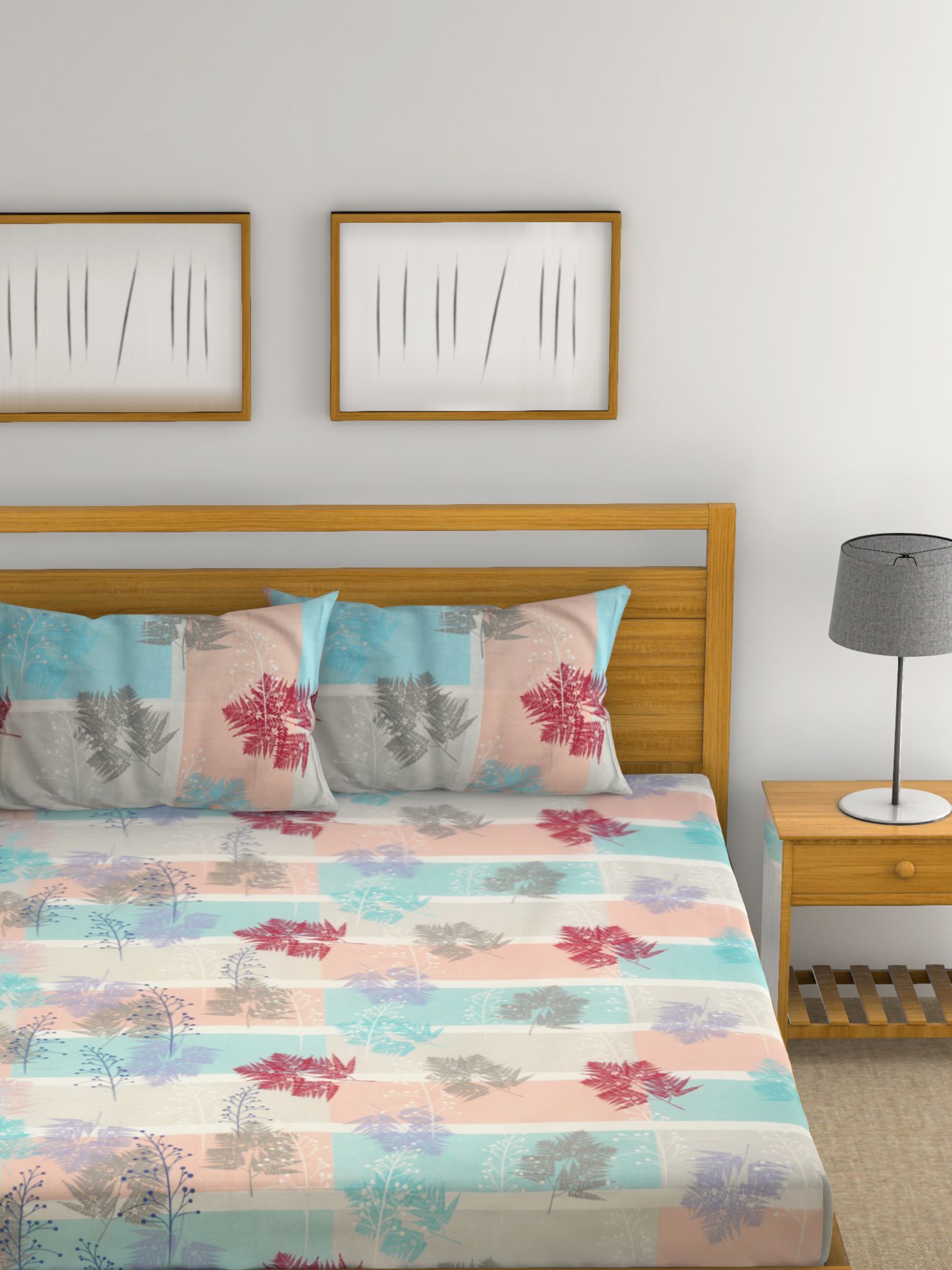 Raymond Home Cotton Double Bedsheet with 2 Pillow Covers Buy Raymond