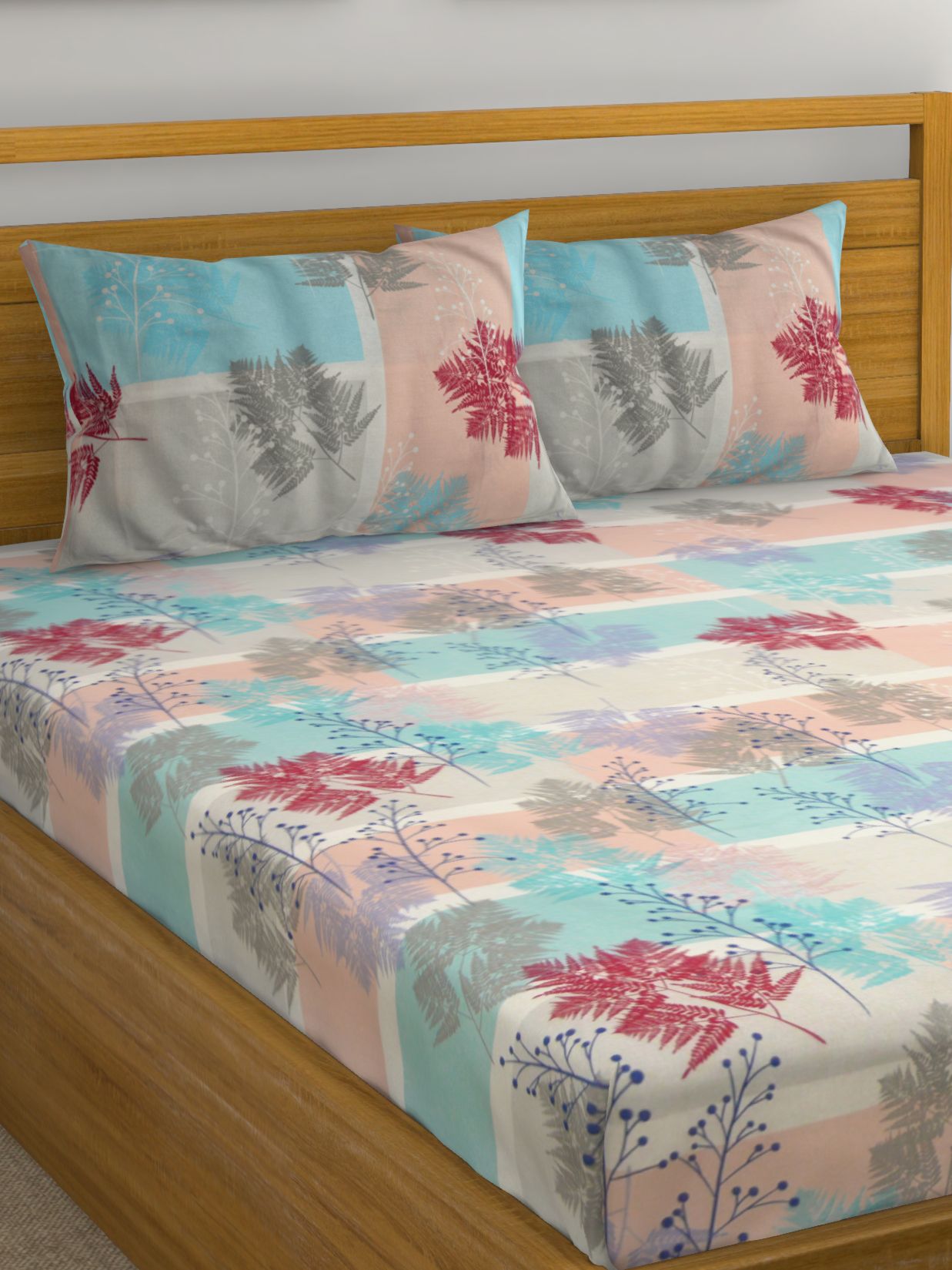 Raymond Home Cotton Double Bedsheet with 2 Pillow Covers Buy Raymond