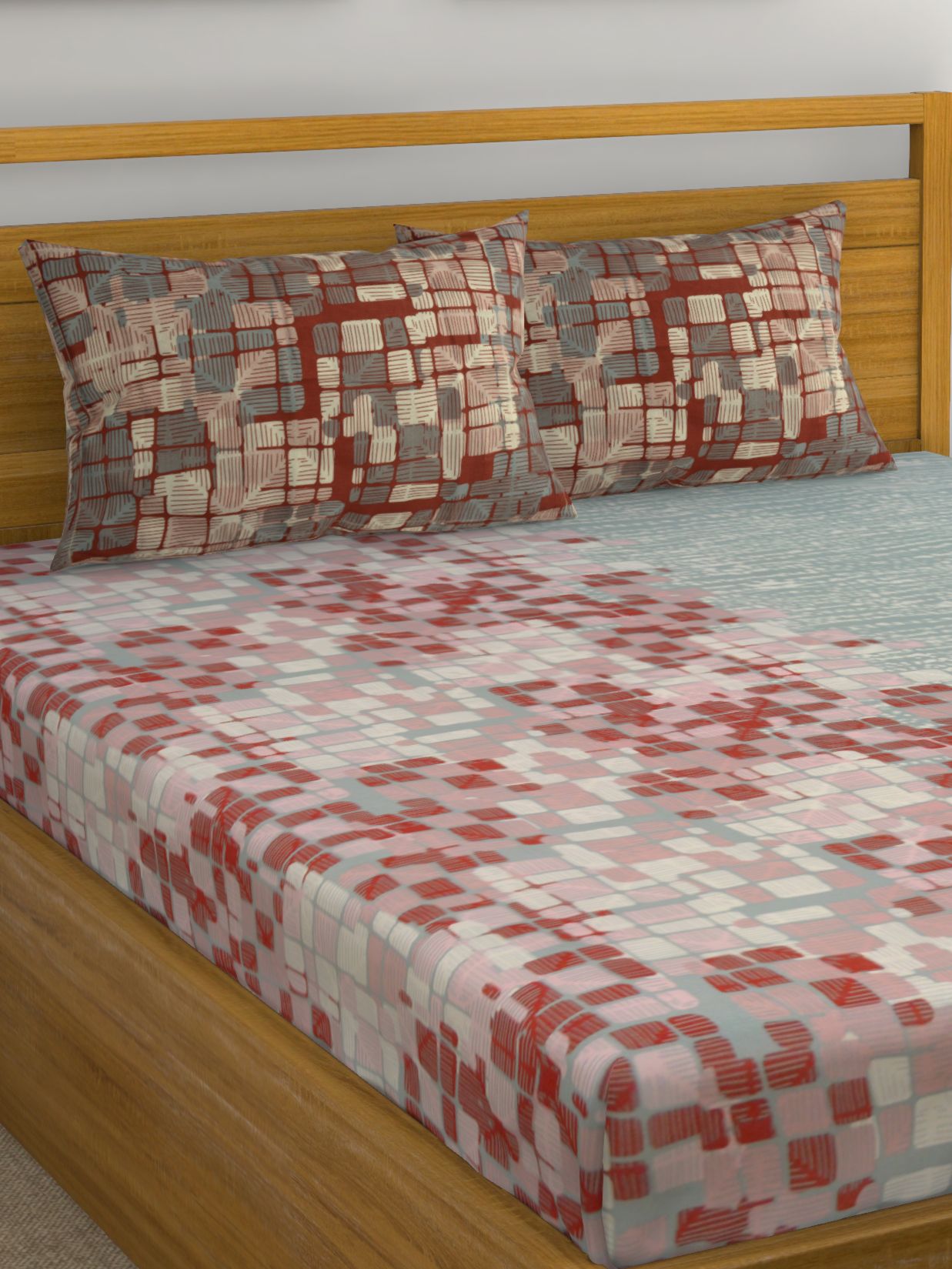 Raymond Home Cotton Double Bedsheet with 2 Pillow Covers Buy Raymond