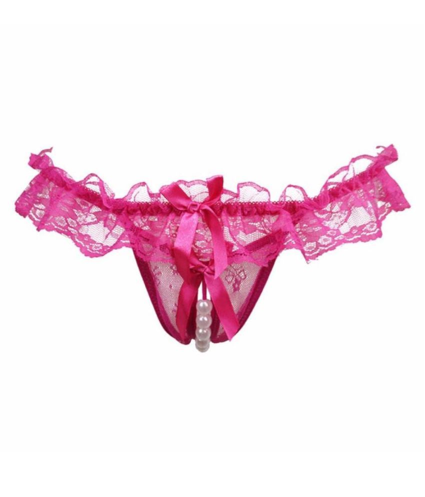 Adultvibes Hollow Out Pearl Massage G String Lingerie Magenta Buy