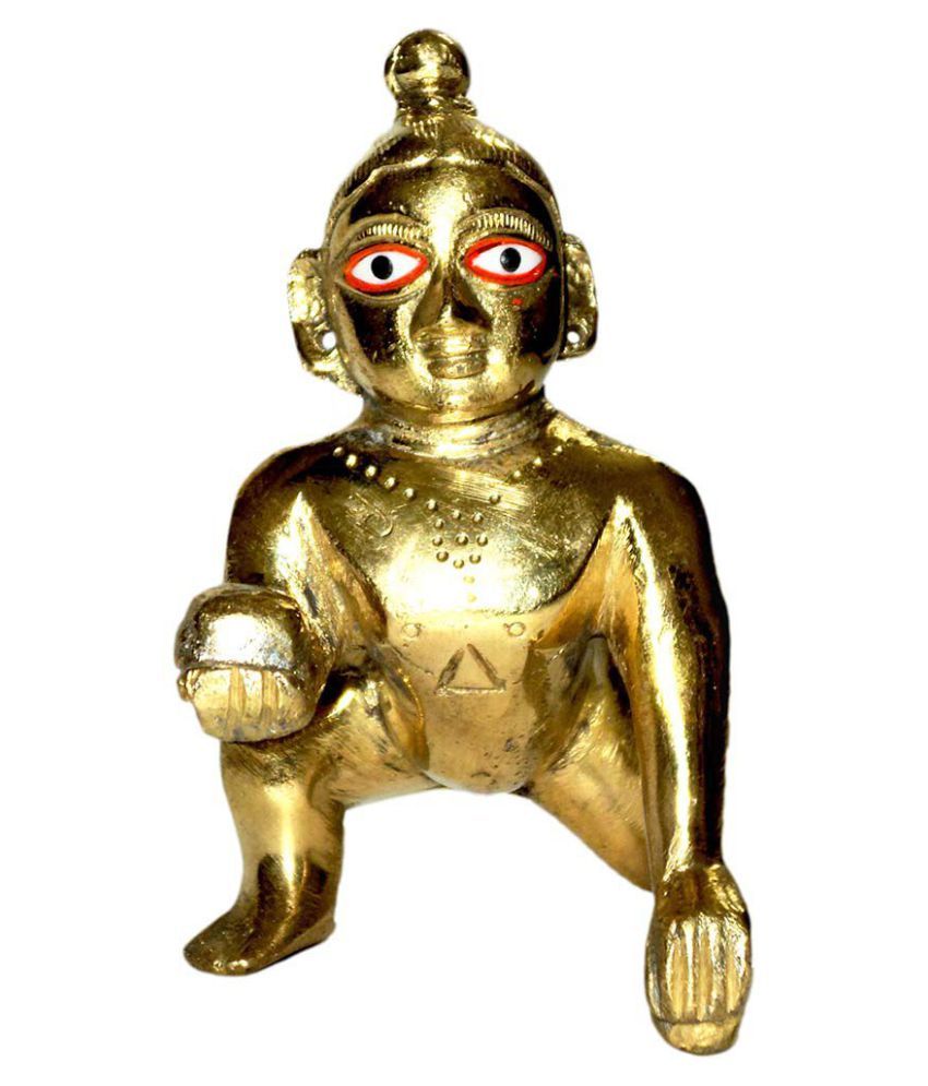     			NIKIN  Golden Laddu Gopal Idol