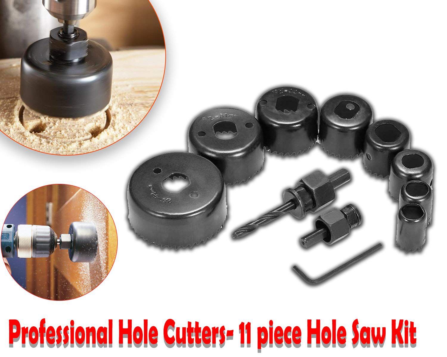 AAS Hole Saw Cutter Set (Multicolor, 11-Pieces)
