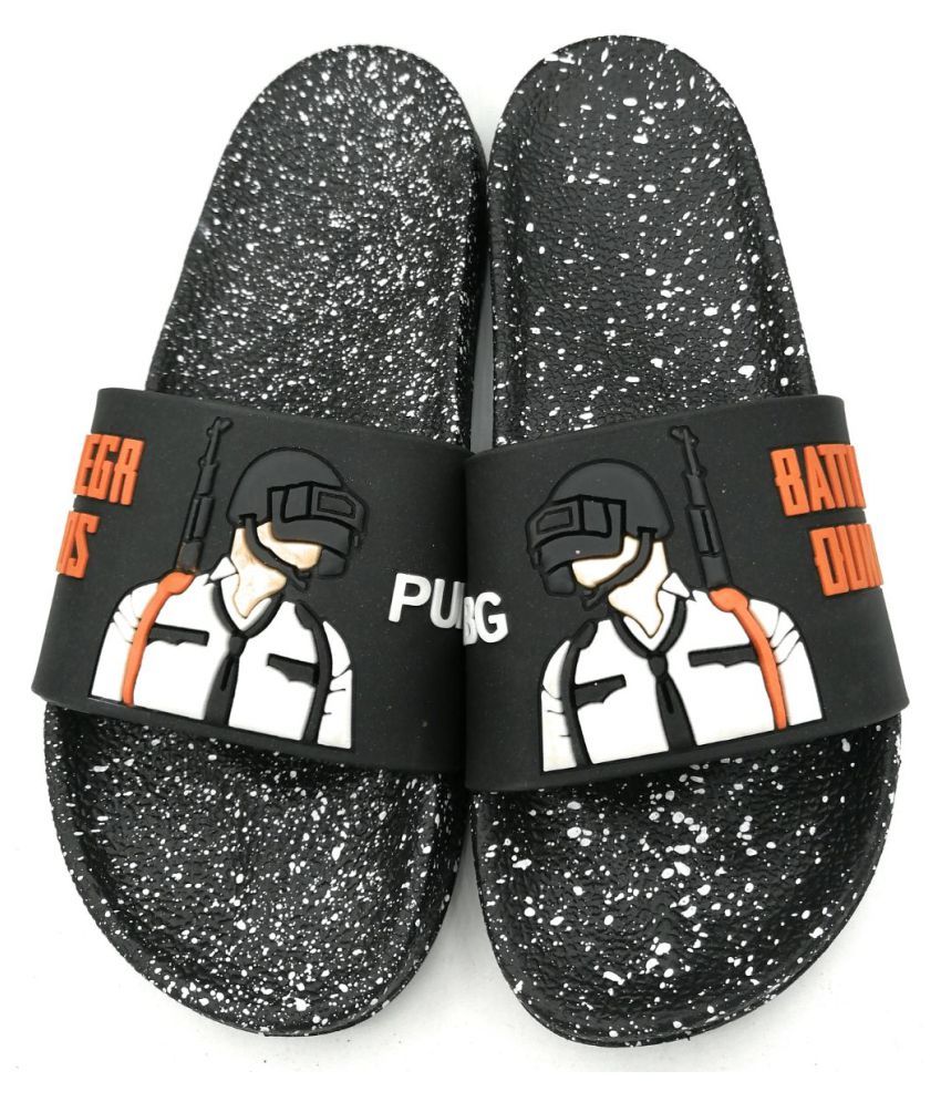 kapani black slide flip flop