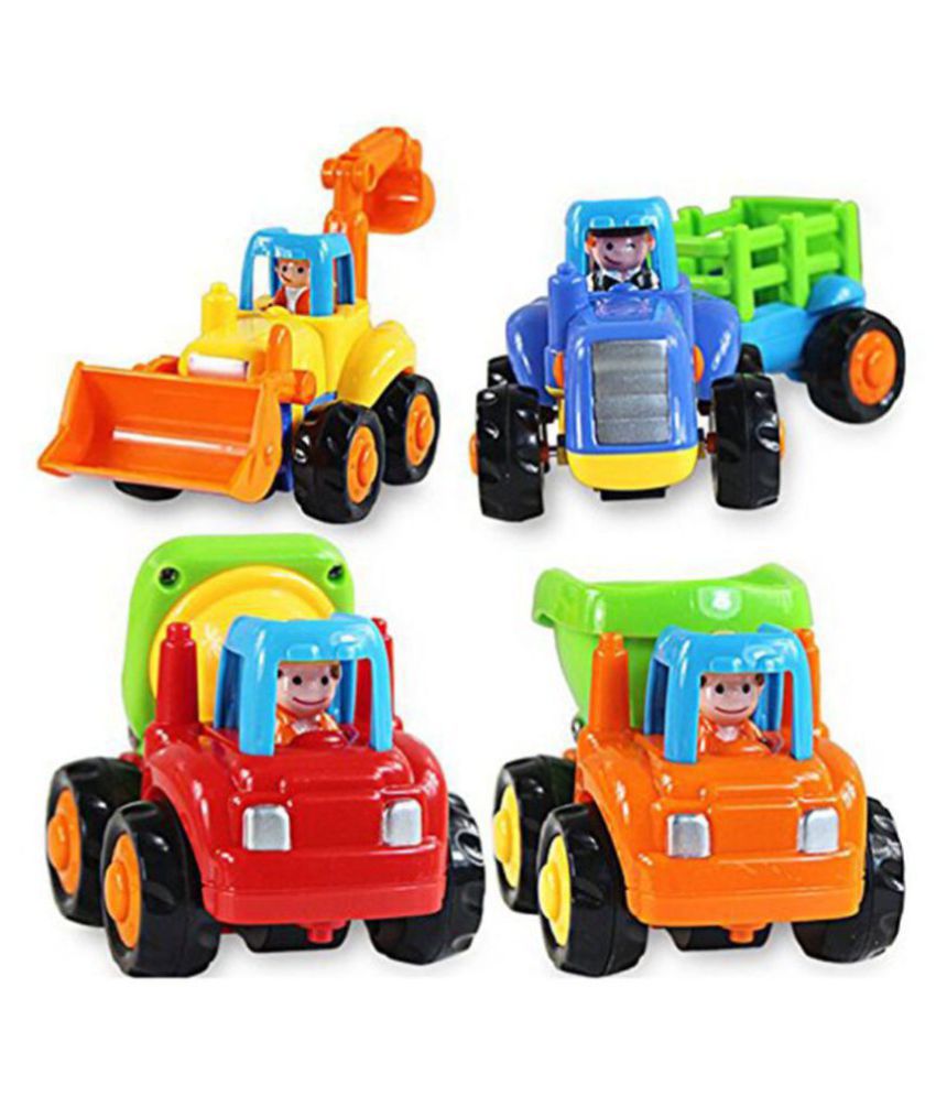     			Webby Unbreakable Construction Automobiles JCB Toy Set, Multi Color (Pack of 5)