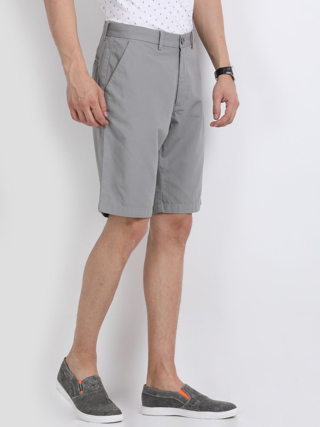 Indian Terrain Grey Shorts - Buy Indian Terrain Grey Shorts Online at ...