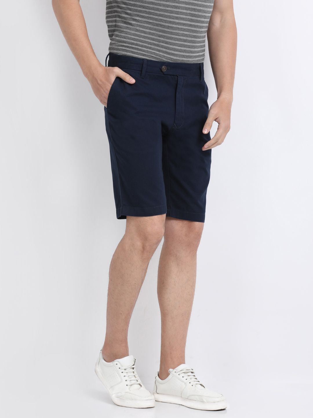 Indian Terrain Navy Shorts - Buy Indian Terrain Navy Shorts Online at ...