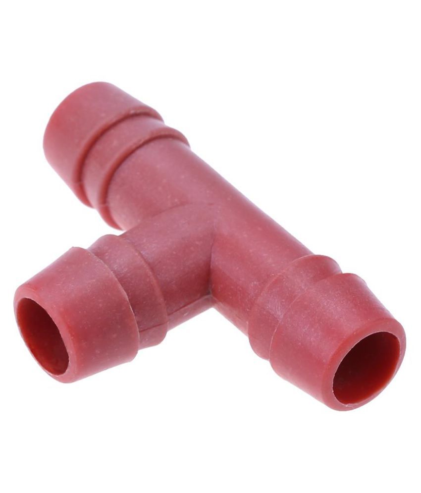 Plastic Tee Bird Rabbit Drinking Waterer Pipe Red Tee Pipe Chicken