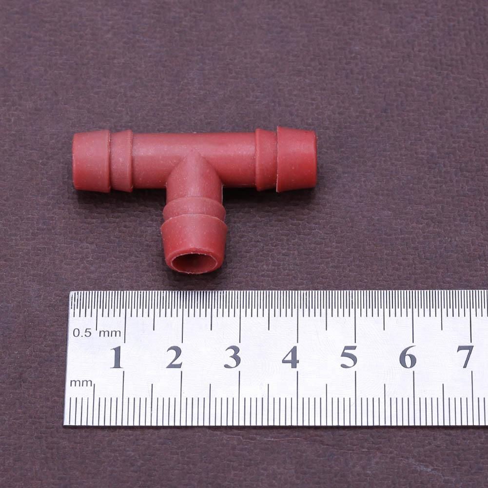 Plastic Tee Bird Rabbit Drinking Waterer Pipe Red Tee Pipe Chicken