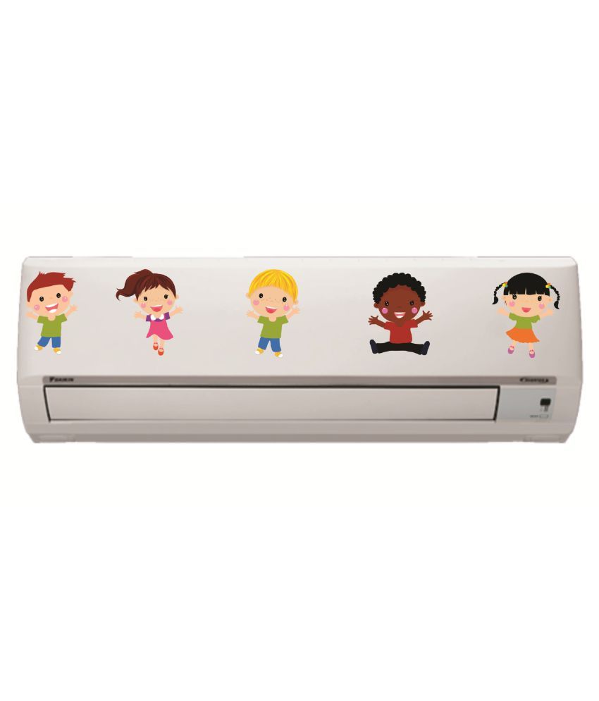     			Decor Villa AC Sticker Split Air Conditioner Sticker Floral Sticker ( 21 x 91 cms )