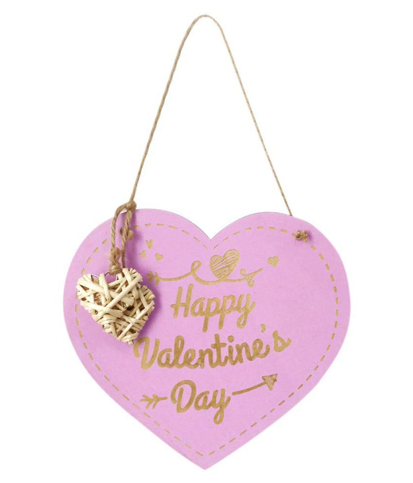 Heart Shape Hanging Ornaments Valentine Day Decoration Tags Card