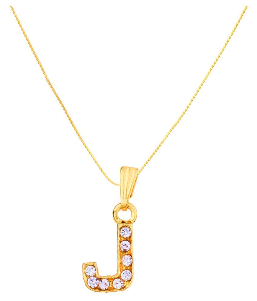 Gold Nera Alphabet Pendant Akshar Name Gold Plated Pendant Necklace For Girls Women J Buy Gold Nera Alphabet Pendant Akshar Name Gold Plated Pendant Necklace For Girls Women J Online In India On Snapdeal