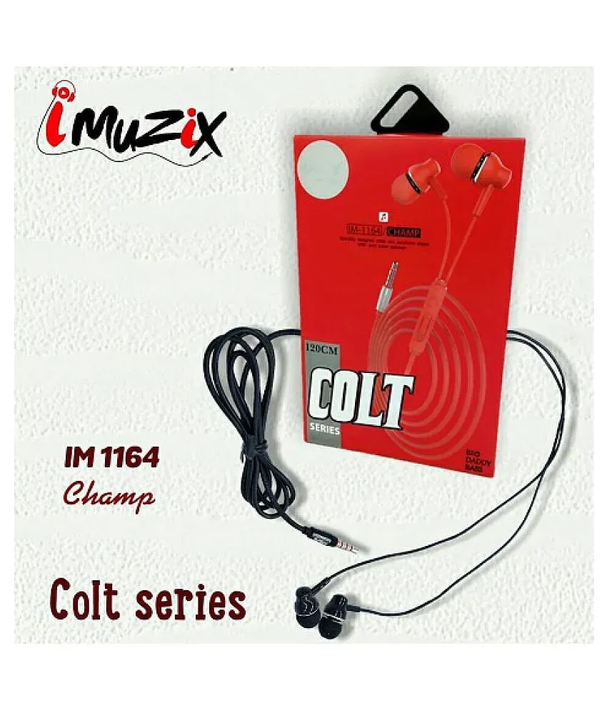 Buy UBON IMUZIX Colt Series IM 1164 In Ear Wired Earphones With