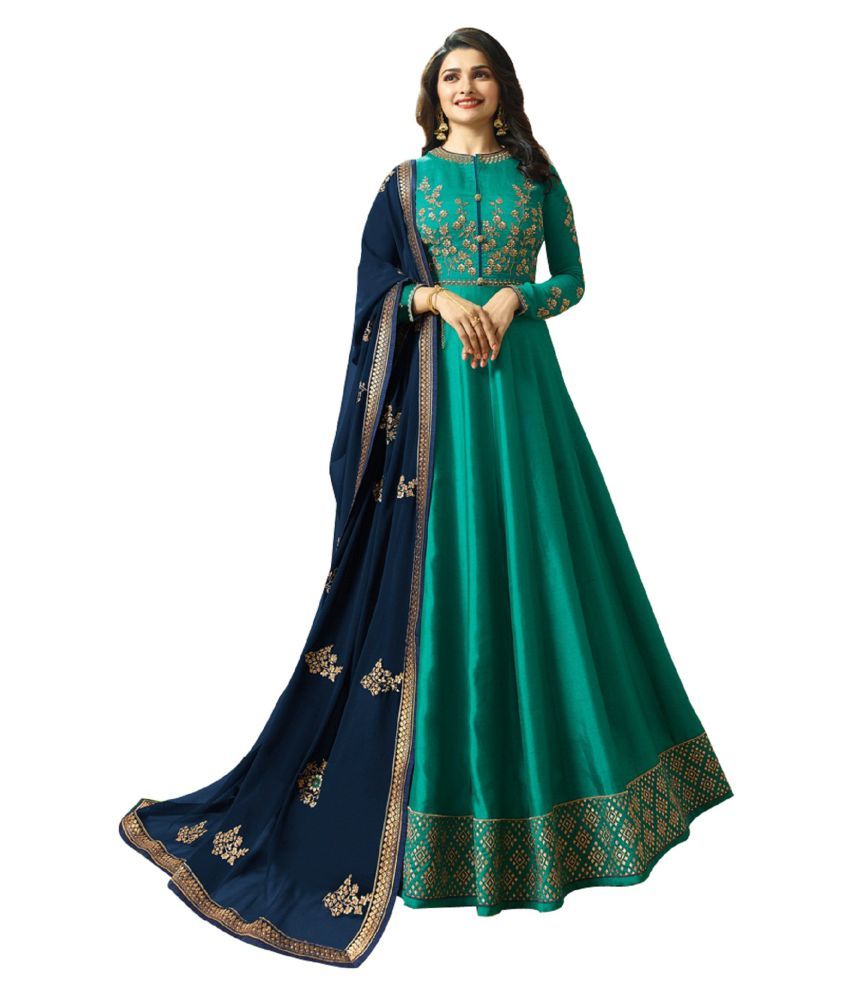 anarkali silk suit designs