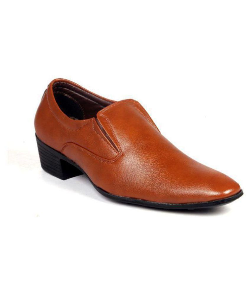     			BXXY Office Non-Leather Tan Formal Shoes