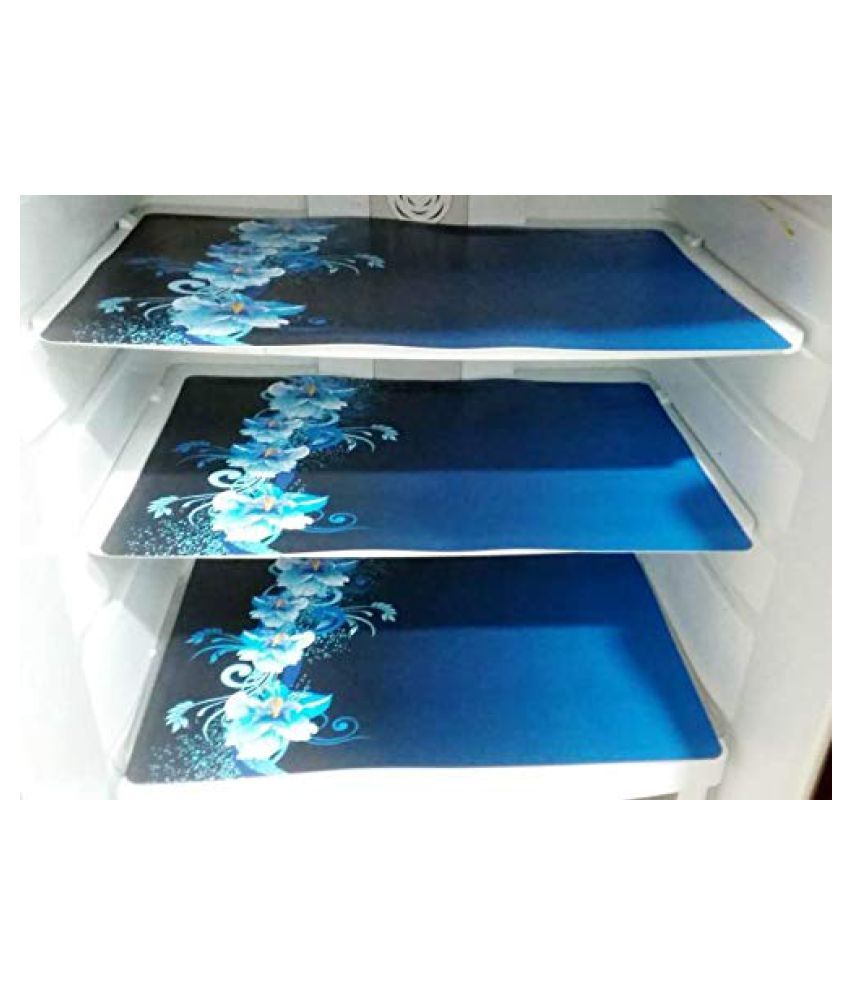     			Blue PVC Fridge Mats (Pack of 3)