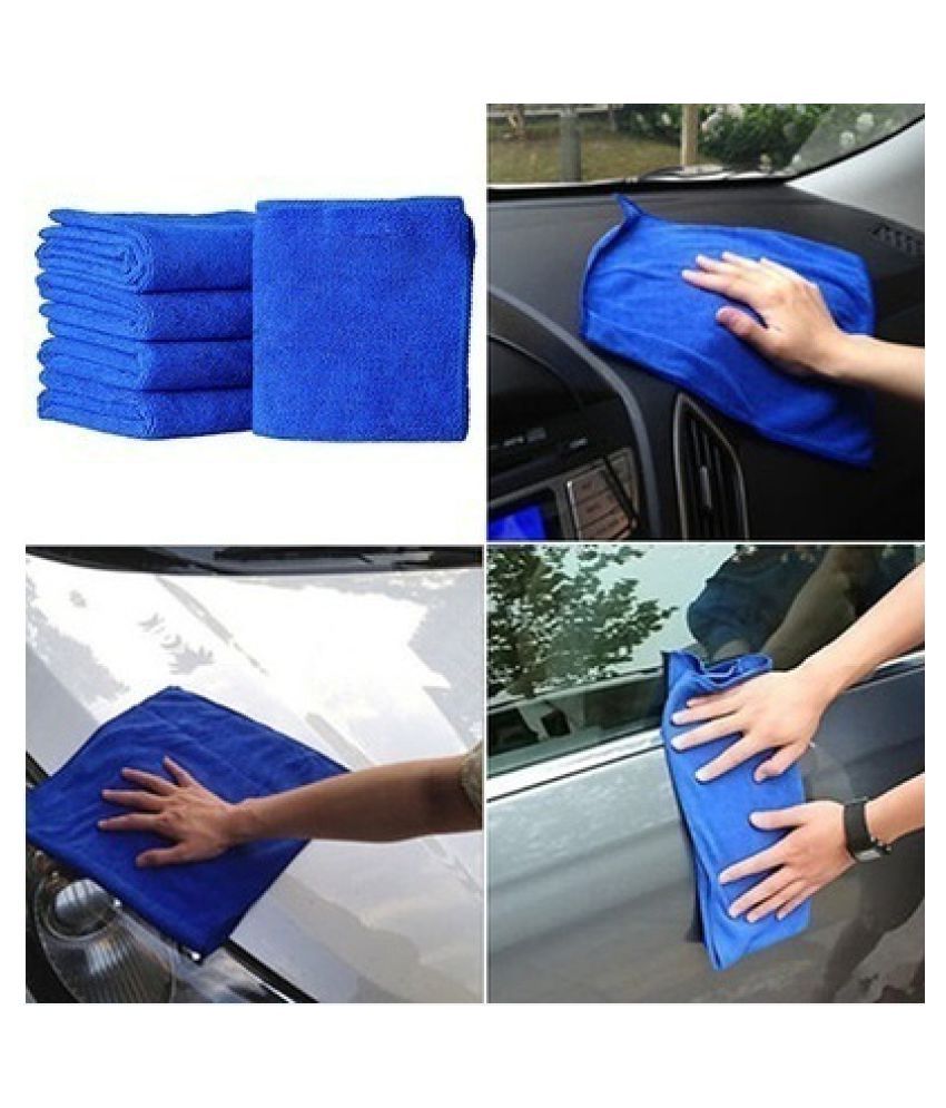 Microfiber Car Cleaning & Polishing Towel Cloth 40 cms X 40 cms Set