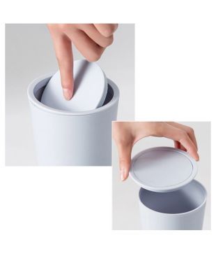 Mini Plastic Countertop Trash Can Desktop Garbage Container