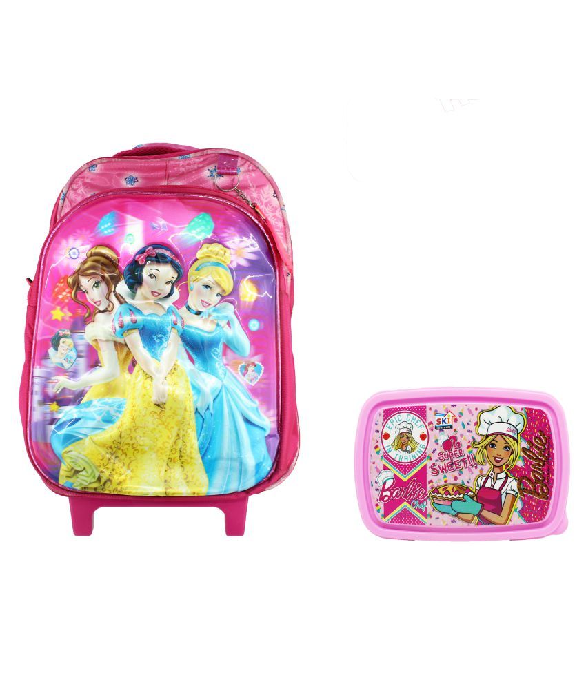 Pink Princess Trolley Bag With Lunchbox Buy Online At Best Price In pink-princess-trolley-bag-with-lunchbox-buy-online-at-best-price-in
