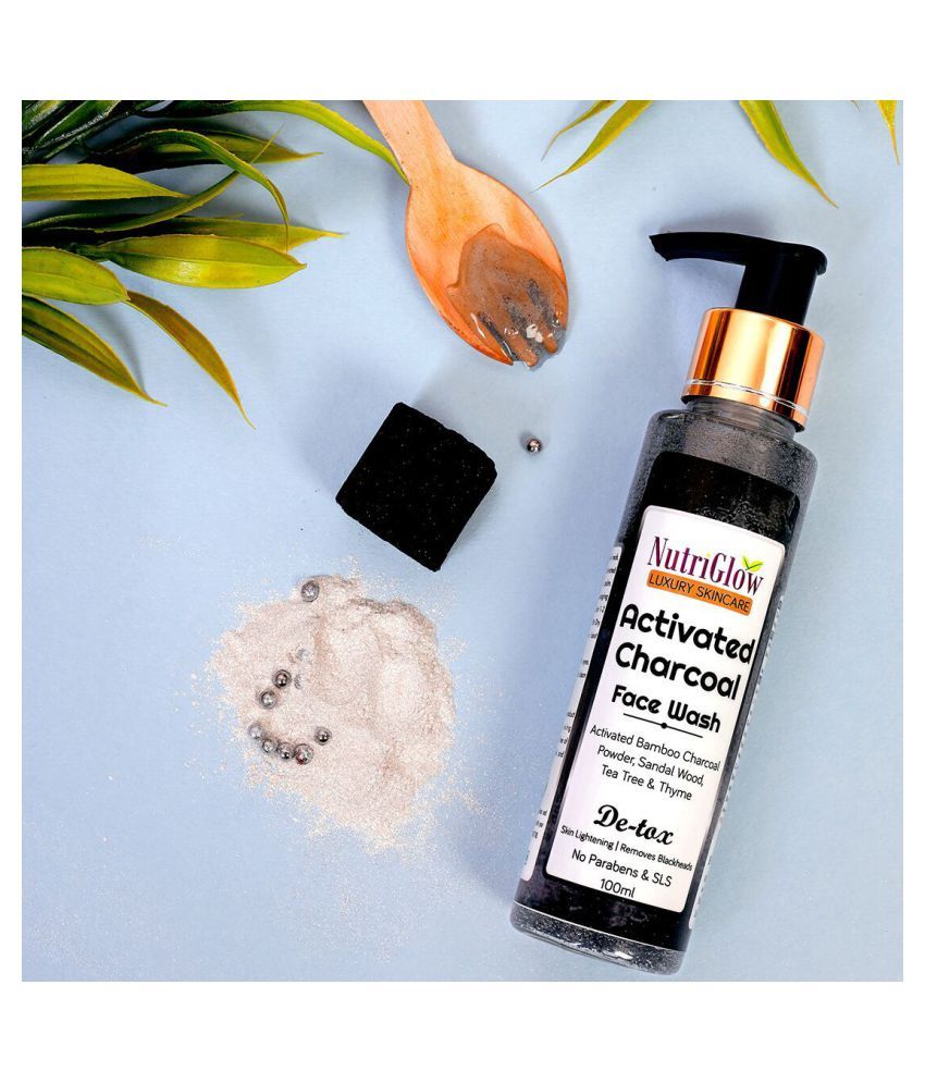 NutriGlow Charcoal Activated Charcoal Face & Body Wash Face Wash 200 mL