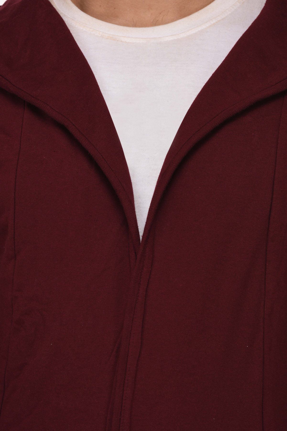 maroon hooded sweater