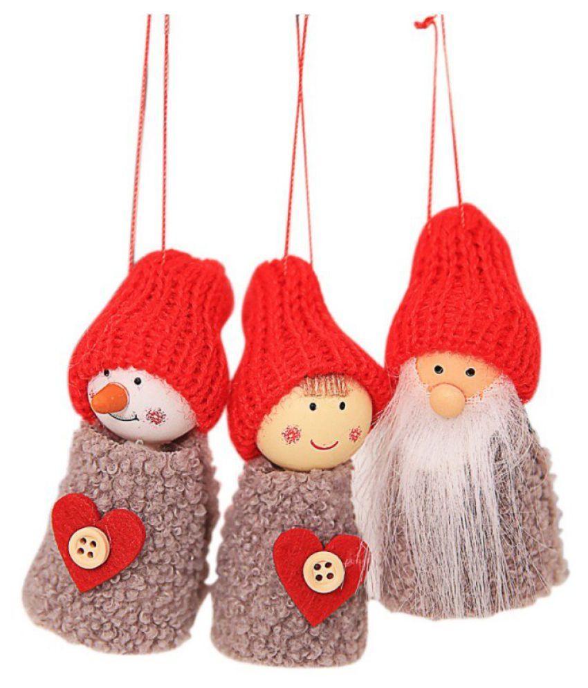 Christmas Ornaments Gift Santa Claus Snowman Reindeer Toy Doll