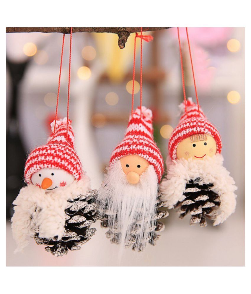 Christmas Ornaments Gift Santa Claus Snowman Reindeer Toy Doll