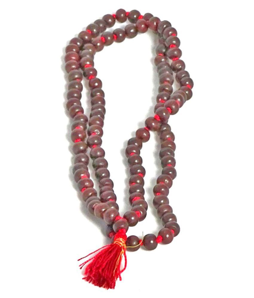     			RajRihanSona collection Natural Red Sandalwood Pooja Mala