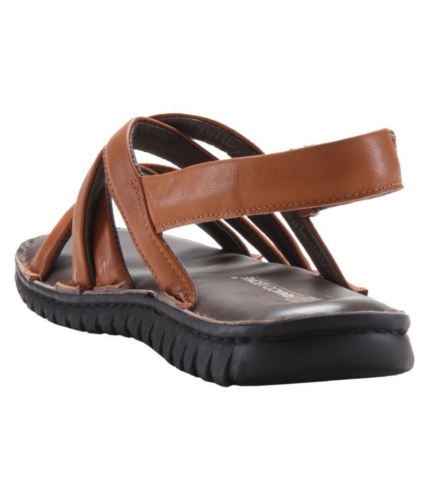 franco leone tan sandals