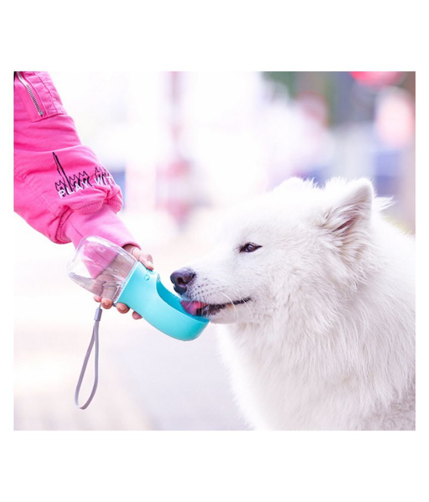 Cologo 1pc Blue Color Portable Pet Dog Water Bottle For Small