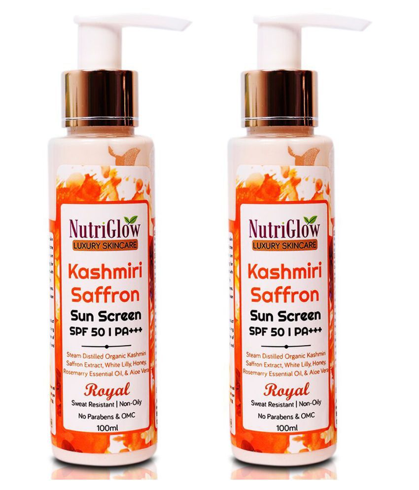     			Nutriglow sun screen SPF 50 Pr+++ Body Lotion SPF 50 ( 200 g Pack of 2 )