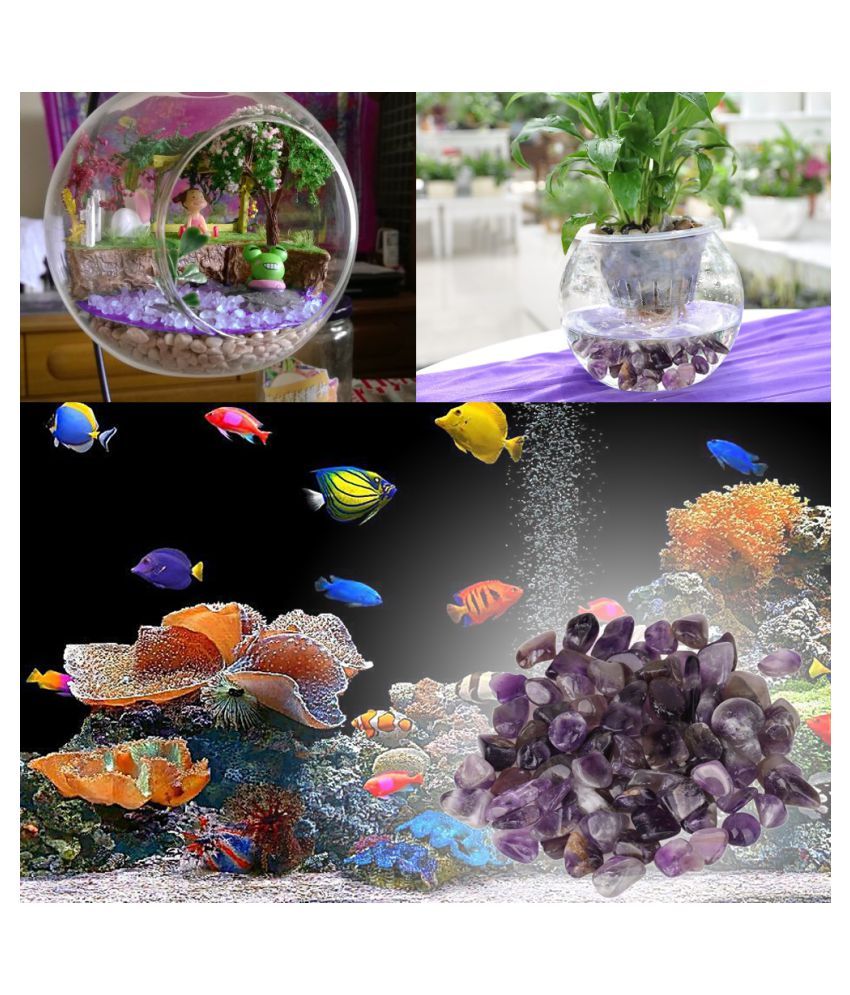 100g Natural Amethyst Stone Diy Bracelet Necklace Home Fish Tank