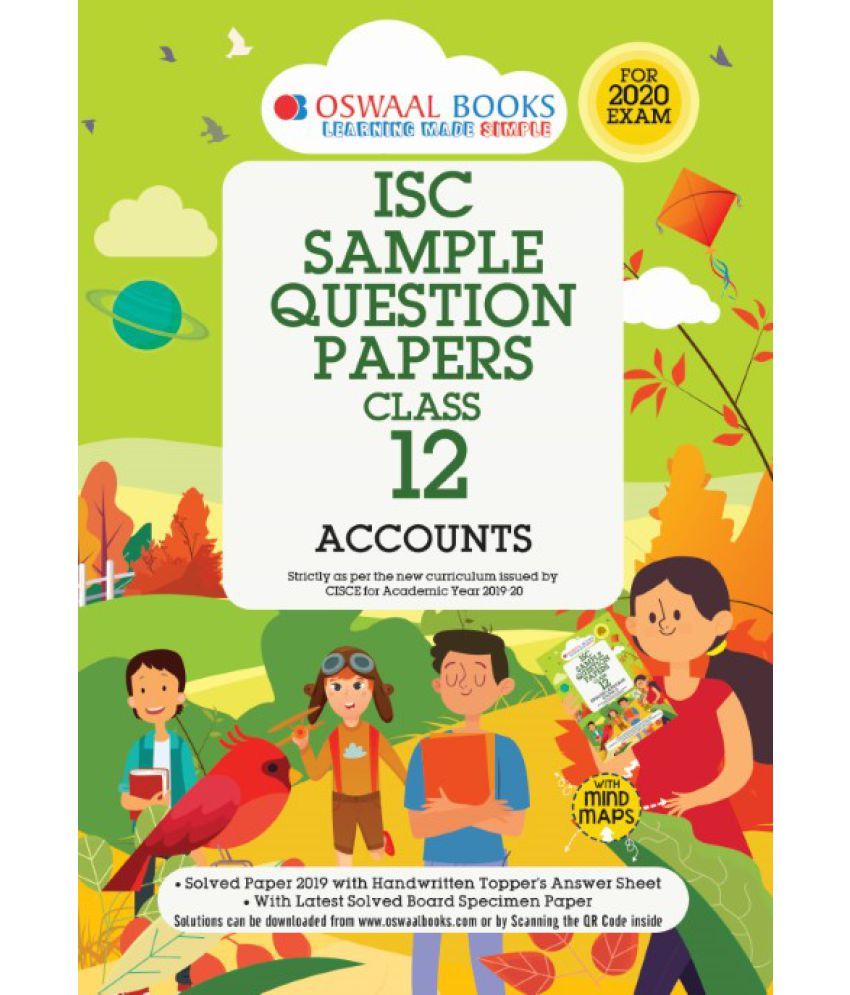 Oswaal ISC Sample Question Papers Class 12 Accountancy Book (For 2020