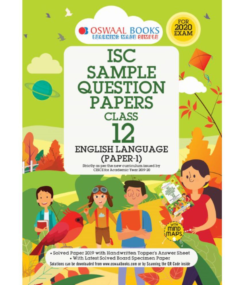 Oswaal ISC Sample Question Papers Class 12 English Papers 1 Language 