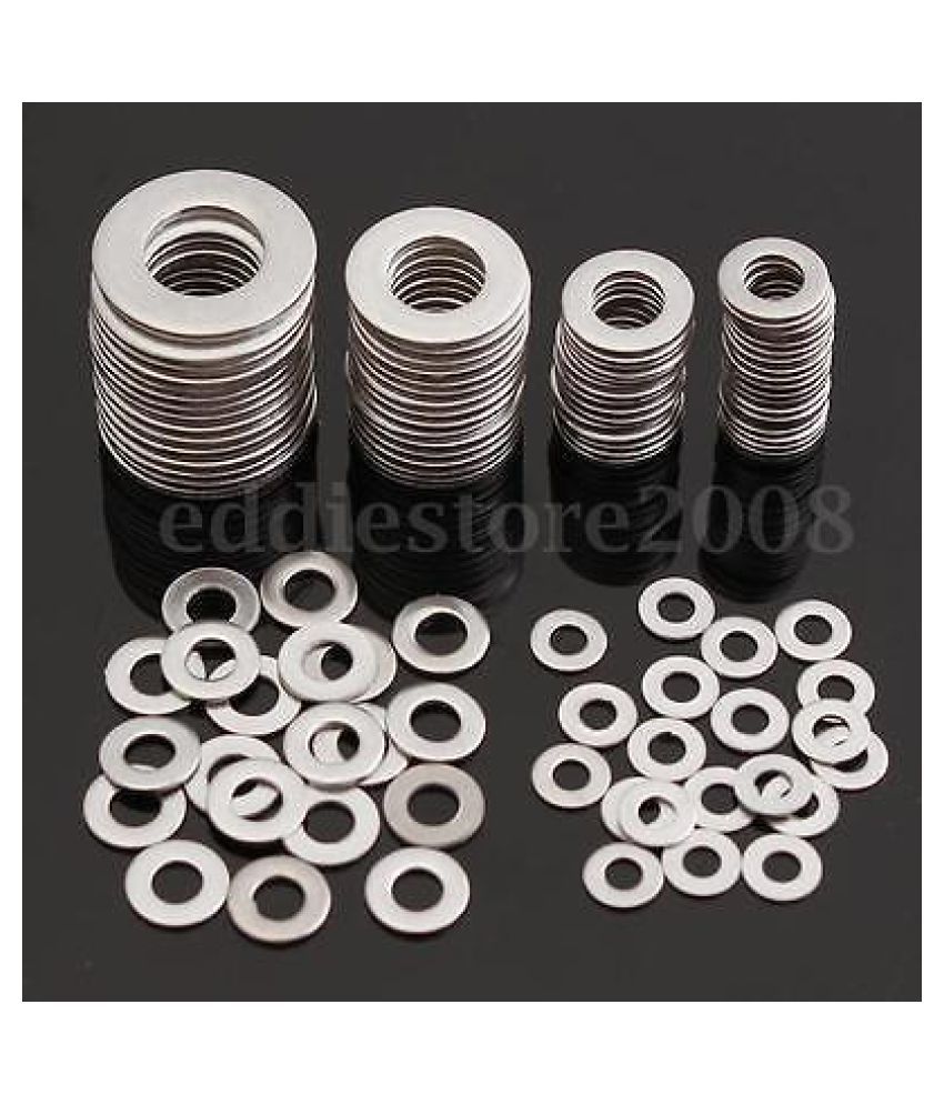 105Pcs Stainless Steel Washer Metric Assortment Set M3 4 5 6 8 10 