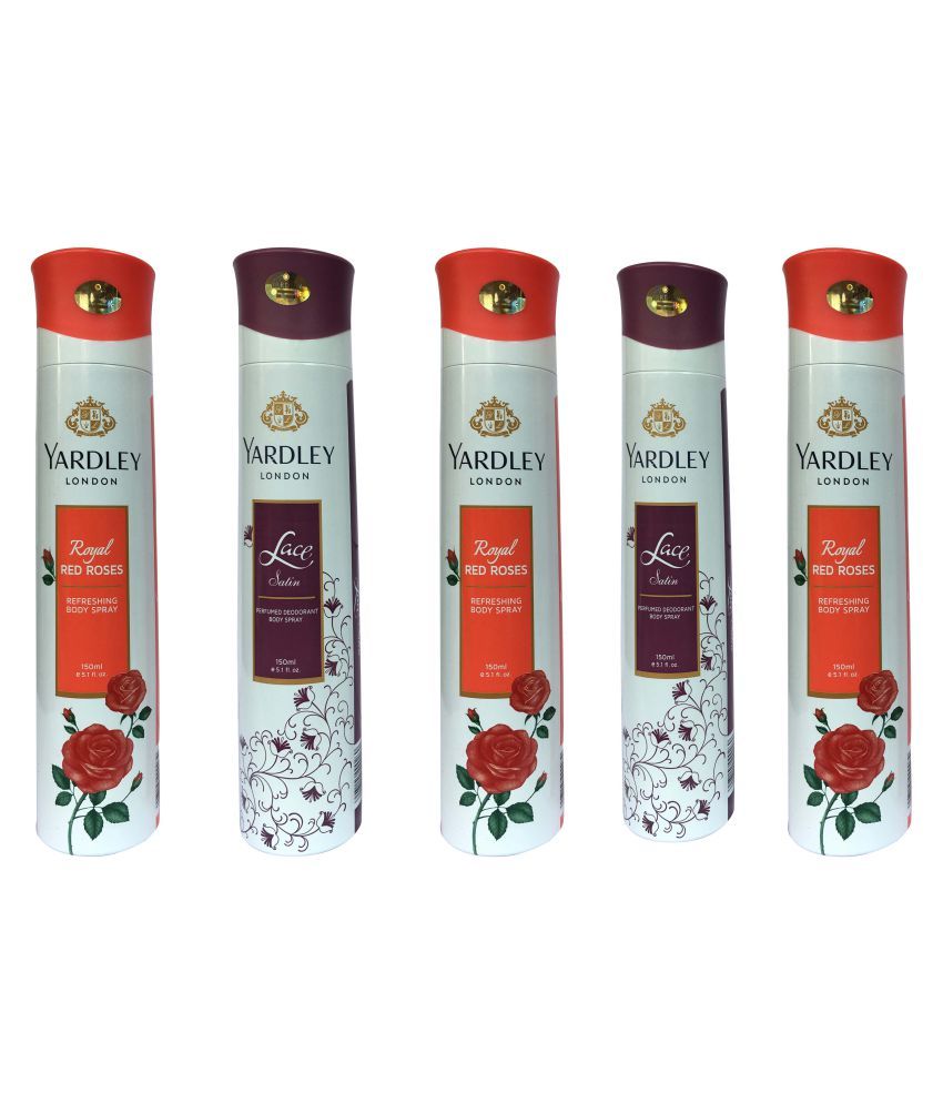 Yardley Deo Women Daily use Deodorant Spray 750 mL Pack of 5 Buy