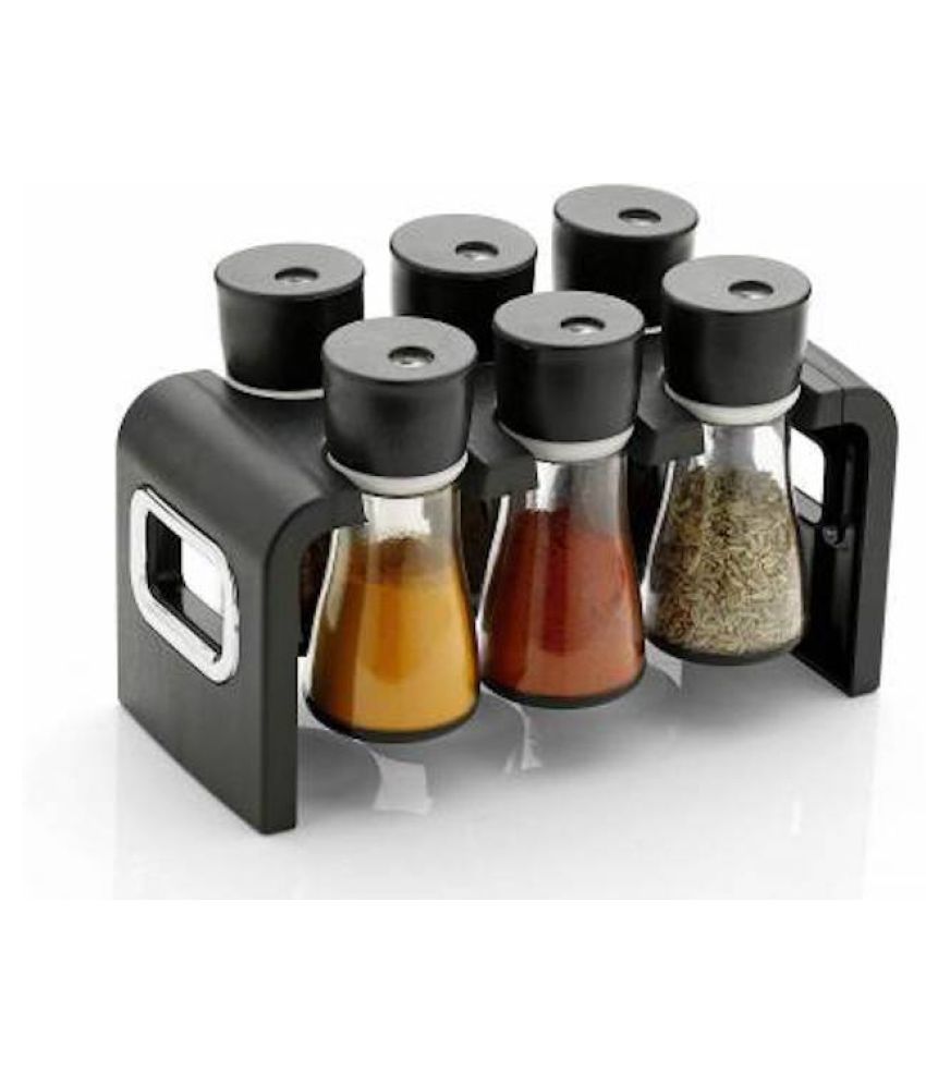 Battlane High Quality Premium Multipurpose Plastic Masala Rack, Spice Container, Spice Rack 6 Piece Spice Set