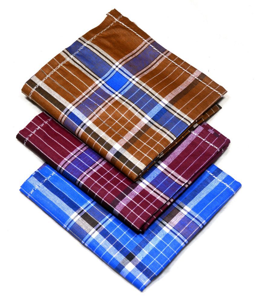 Rumal Luxury Handkerchief - 100% Cotton Dark Color with Subtle Color ...
