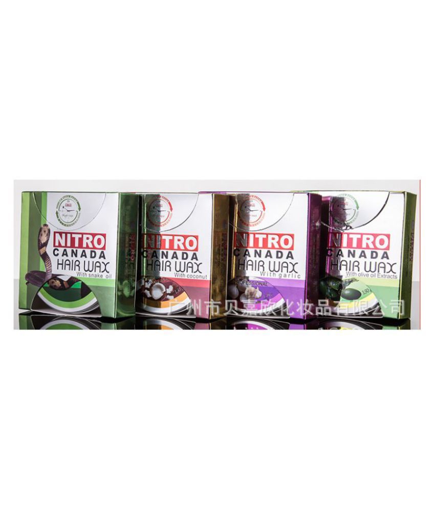 Imported Nitro Canada Hair Wax Olive Garlic Coconut Shine