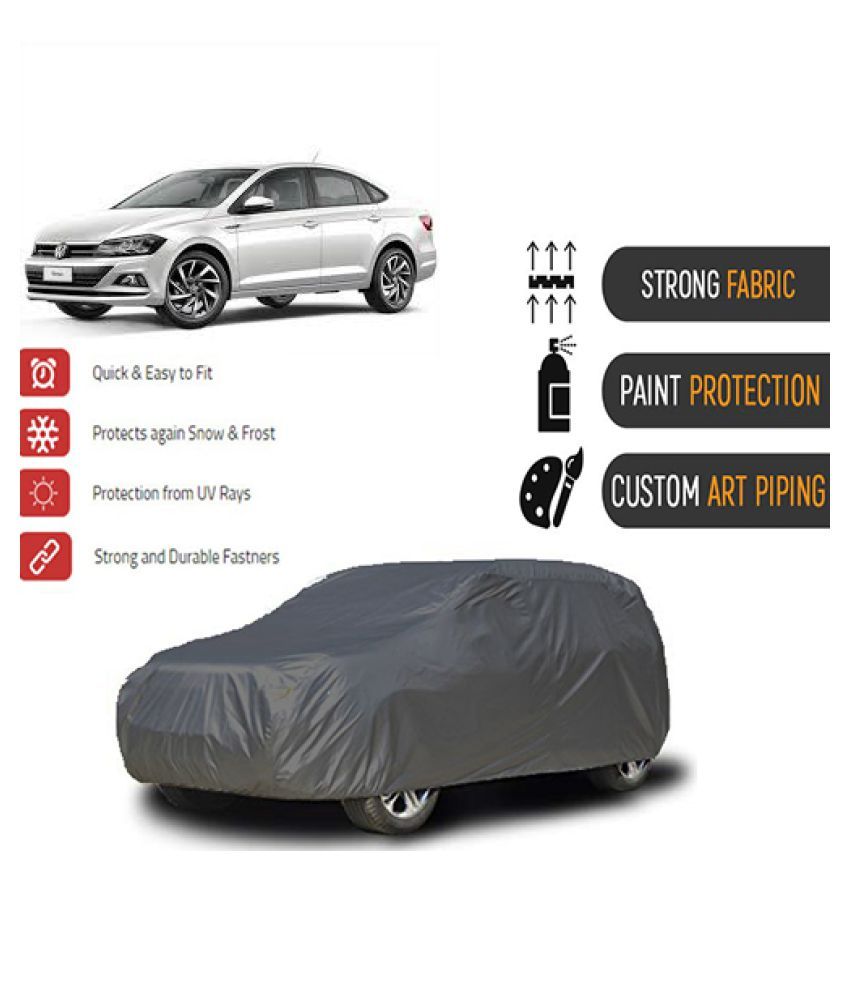 QualityBeast Car Body Cover for Volkswagen Virtus Grey: Buy ...