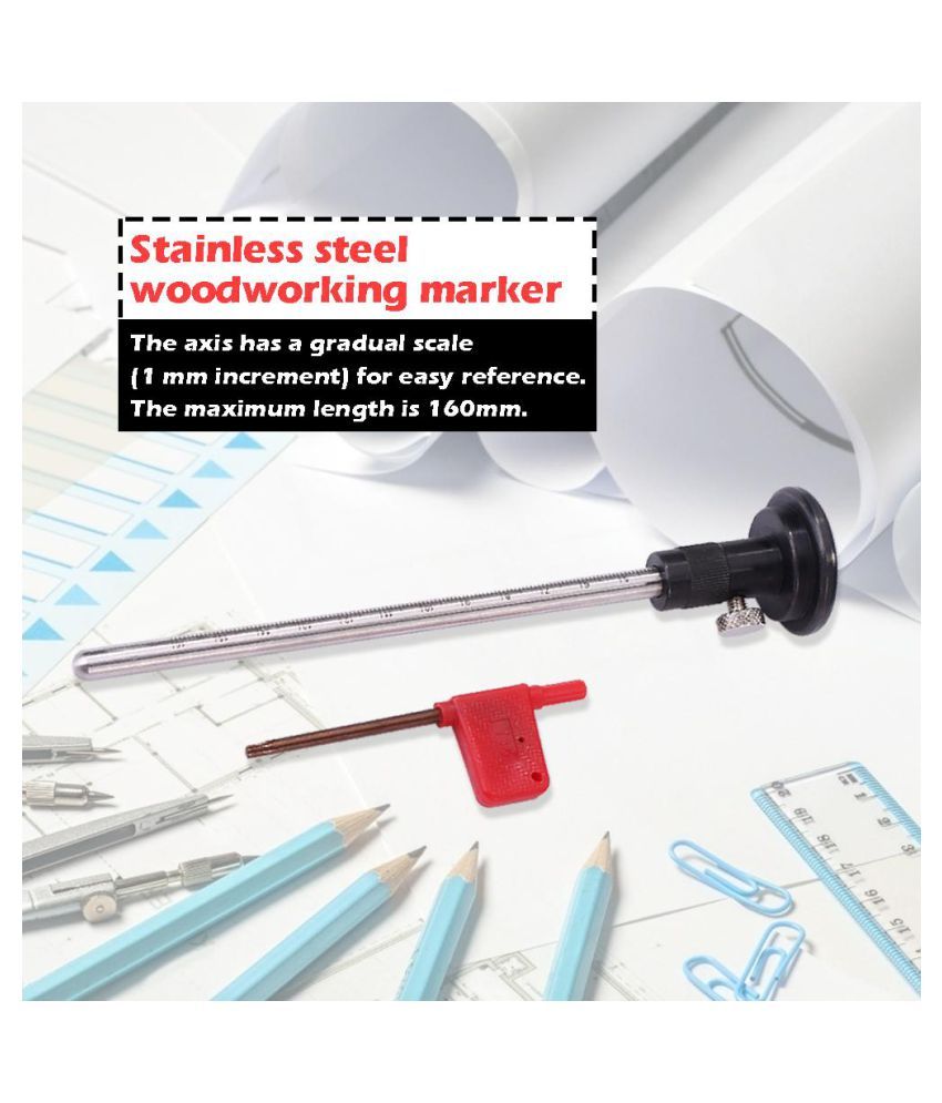 160mm Wheel Marking Gauge Woodworking Scribers Parallel Line Drawing