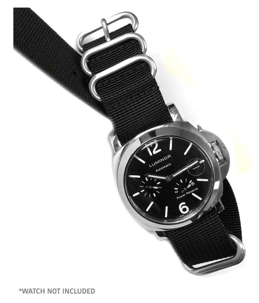 22mm Zulu Military Watch Bands NATO Ballistic Nylon Watch Strap 5 Rings