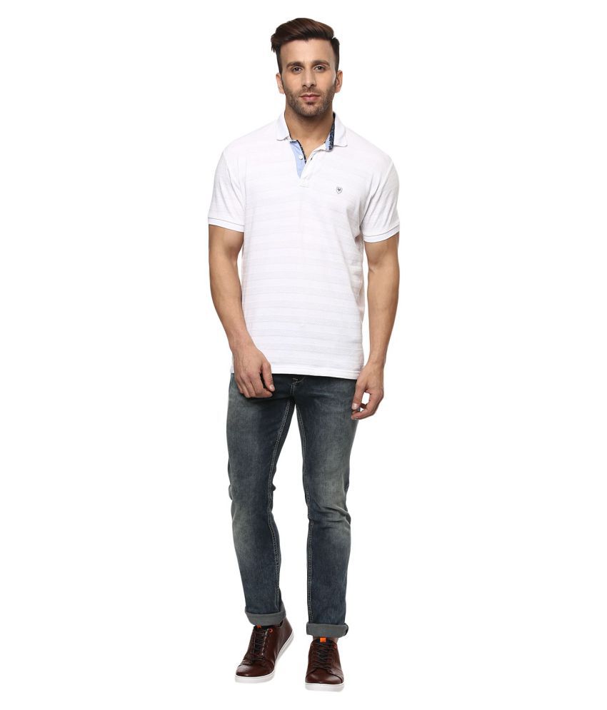 Mufti White Slim Fit Polo T Shirt - Buy Mufti White Slim Fit Polo T ...